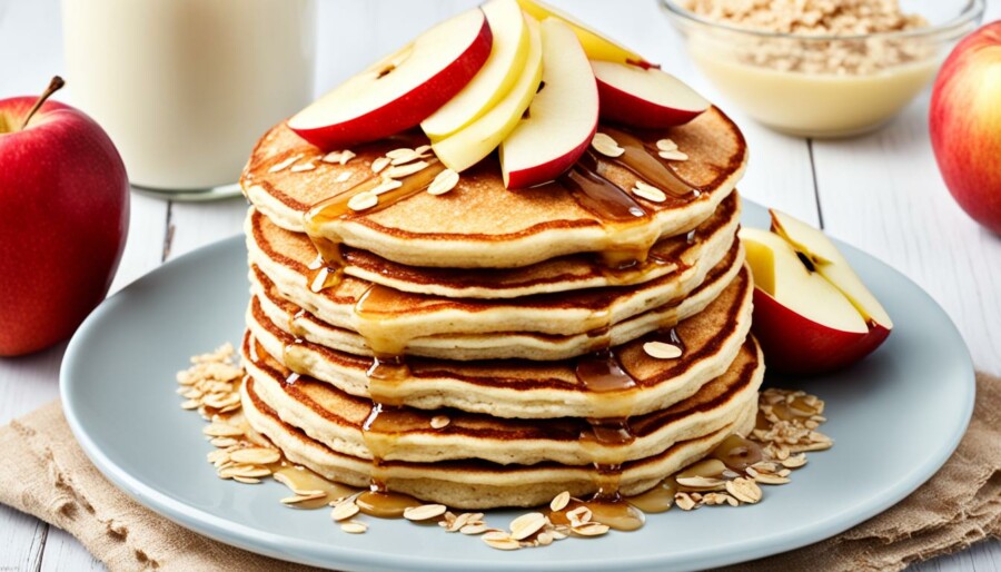 apfel haferflocken pancakes