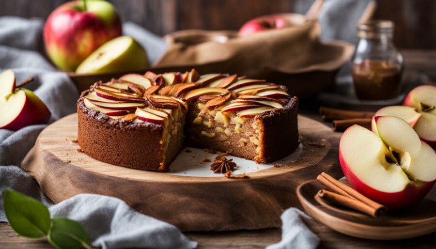 apfel protein kuchen