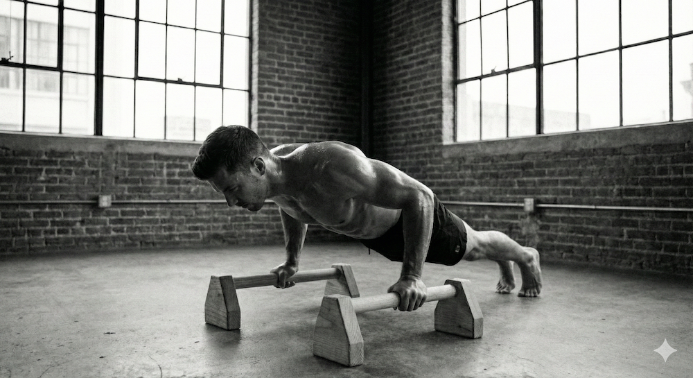 parallettes oder liegestuetzgriffe